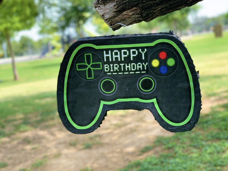 Jergrim Video Gaming Pinata Controller Set, Great for Gamer Birthday Decorations, Pinatas, Birthday for Boys, Level Up Party Supplies, fits Pinata Stuffers - Image 3
